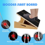 Slant Board For Calf Stretcher Squat Incline Stretch Calf Stretch Knees Foot Rest Adjuatable Wood Wedge For Ankle Leg Heel