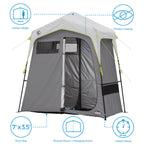 Core Instant Camping Utility Shower Tent With Changing Privacy Room