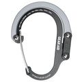 Gear Aid Heroclip Carabiner Clip And Hook (Large) For Camping, Backpack, Organization, And Garage, Black & Gray