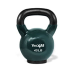 Yes4All Vinyl Coated Kettlebell With Protective Rubber Base, Strength Training Kettlebells For Weightlifting, Conditioning, Stre