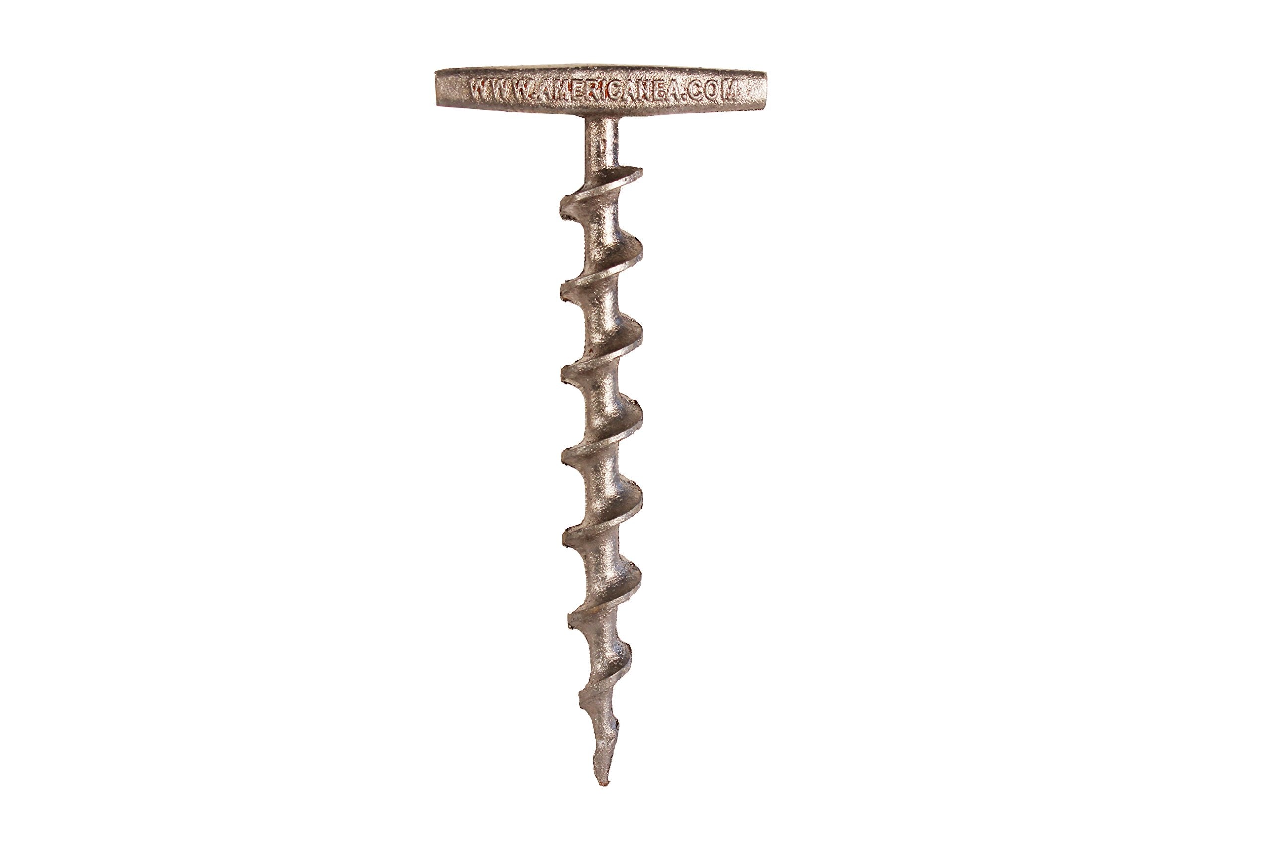 Penetrator 9'' Aluminum Earth Screw Anchor With Built In T-Handle-Holds Up To 200Lbs