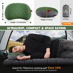 Hikenture Camping Pillow Inflatable, Washable Backpacking Pillow For Sleeping, Ultralight Blow Up Pillows With Removable Cover,