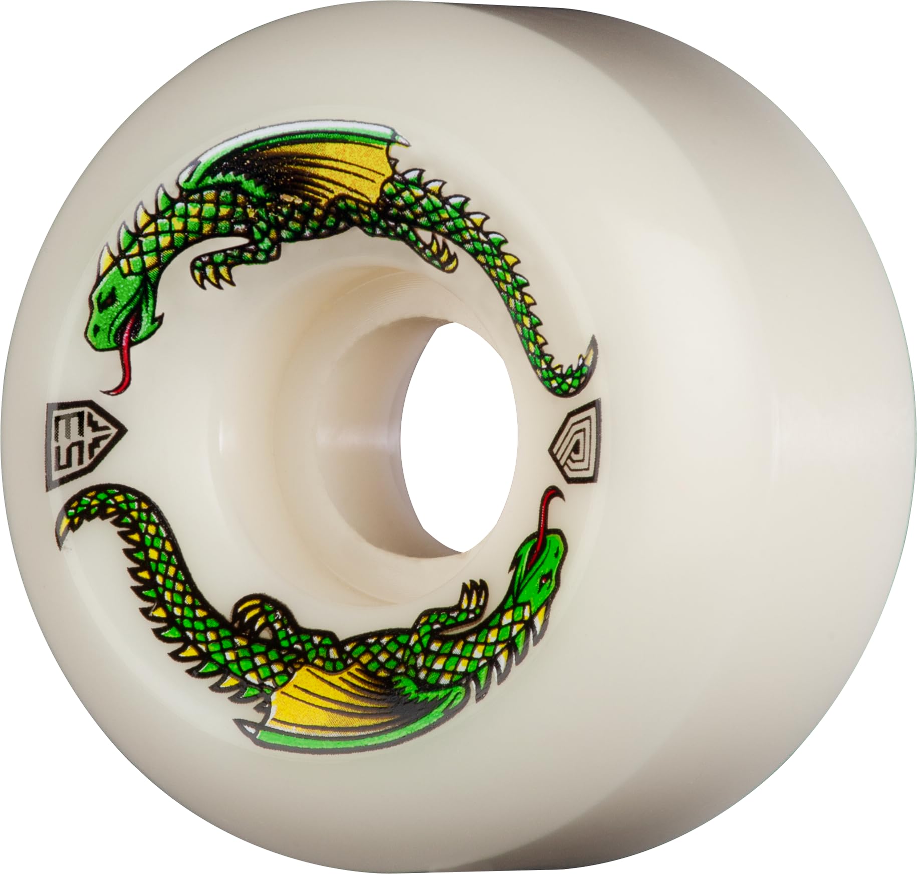 Powell Peralta Dragon Formula Skateboard Wheels 93A 56Mm X 36Mm White