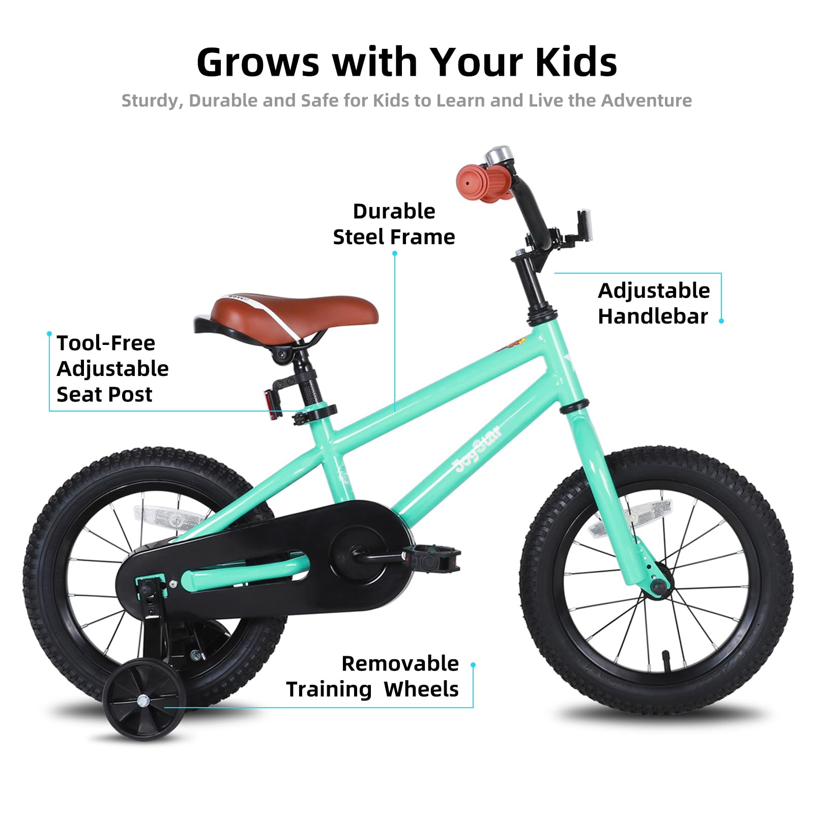 Joystar 16 Inch Kids Bike For Boys Girls 4 5 6 7 Years Old With Training Wheels Gifts Kids Bicycle With Coaster Brake Bmx Style