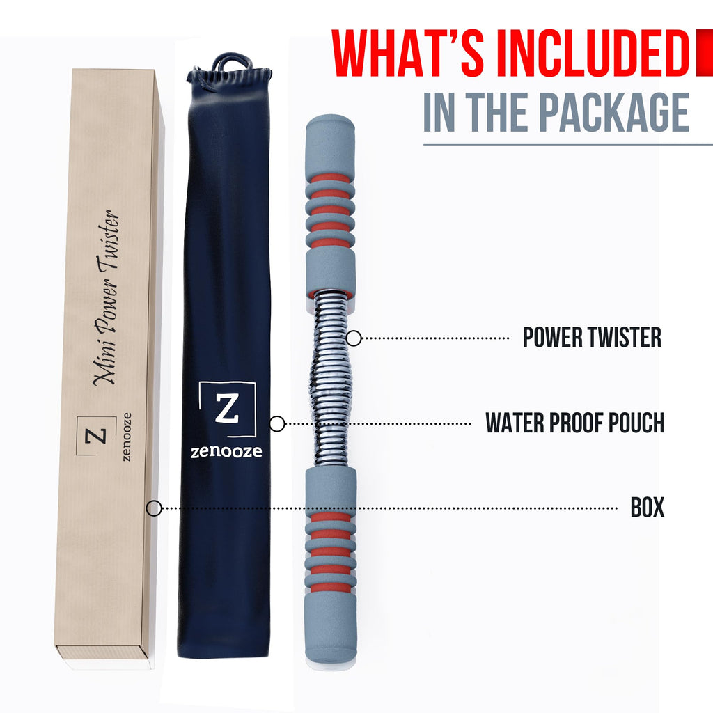 Zenooze Power Twister Bar 20Kg, Chest Exerciser For Men, The Ultimate Upper Body Chest Workout Equipment Rip Stick For Your Ches