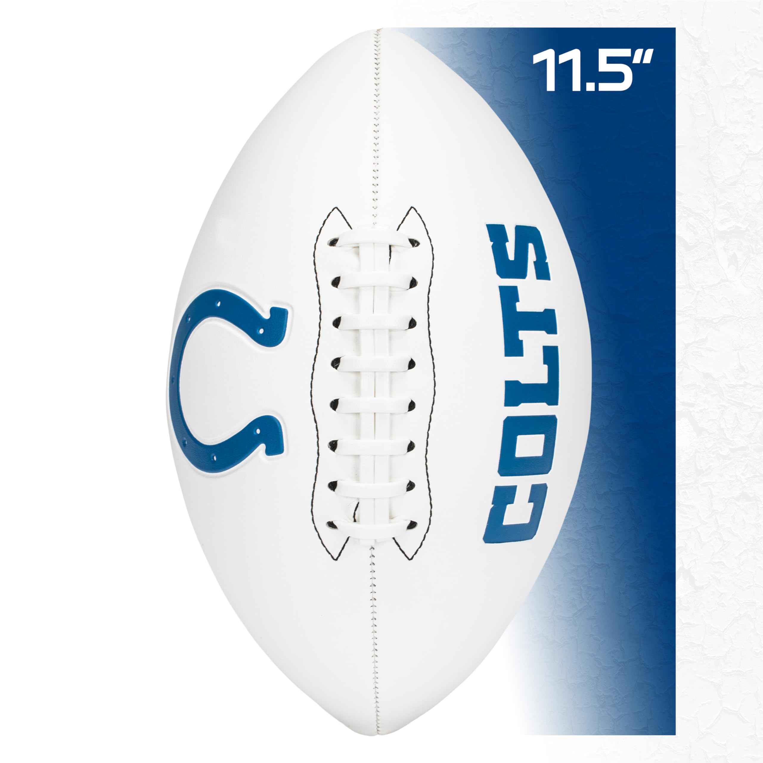 Franklin Sports Nfl Indianapolis Colts Autograph Football - Official Size White Panel Souvenir Football For Autographs + Signatu