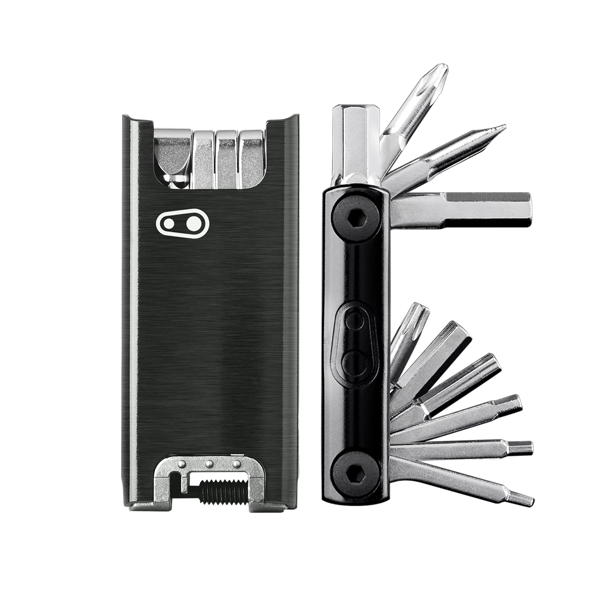 Crankbrothers F 15 Bike Tool - Mtb Multitool Black - 15 Bicycle Tools (15 In 1 Tool), Ergonomic And Lightweight