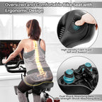 Oversized Comfort Seat Cushion Compatible With Peloton, Spin Bike, Road Or Exercise Bikes, Bicycle Wide Saddle Replacement For M