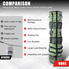 Camping Hanging Organizer - Ayamaya Tent Organizer For Inside With Campsite Storage Straps & Mesh Pockets & Hanging Hooks For Ca