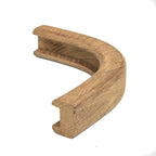 Whitecap 60823 Teak Bulkhead Molding - Outside Corner, 1/2'' Track