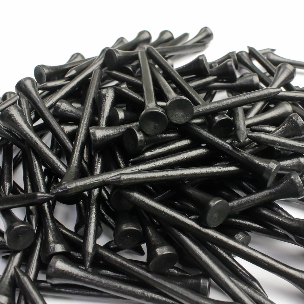 Mykuja Black Bamboo Golf Tee 3-1/4 Inch Pack Of 100|Black Golf Tees|3-1/4 Black Golf Bamboo Tees|Black Golf Tees Bulk
