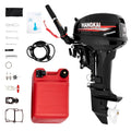 Bjtdllx Outboard Boat Motors, 2 Stroke 18Hp Outboard Motor Boat Motor, 246Cc Heavy Duty Fishing Boat Engine Marine Engine With C