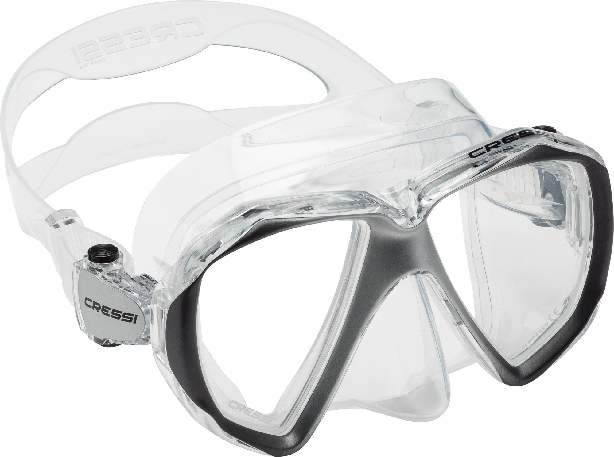 Cressi Liberty Duo SPE, Clear/Black/Silver