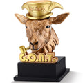 Zhengmy Goat Trophy Award Winner Trophies for Adults G. O. A. T. Funny Gift Recognition Plaque for Sports Employee Teacher Boss 