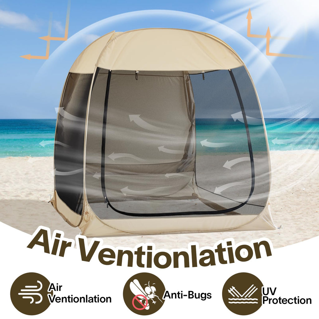 Alvantor Pop Up Screen House, 4 In 1 Outdoor Camping Tent,7'X7' Screen Room With Mosquito Netting, Suv Tent With Carry Bag, Inst