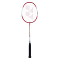 YONEX ZR 100 light Aluminium Strung Badminton Racket with Full Racket Cover (Red/White) | For Beginners | 95 grams | Maximum Str