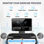 Runow Treadmills For Home With Manual Incline, Foldable Treadmill Perfect For Walking And Running, Bluetooth And Customized Prog
