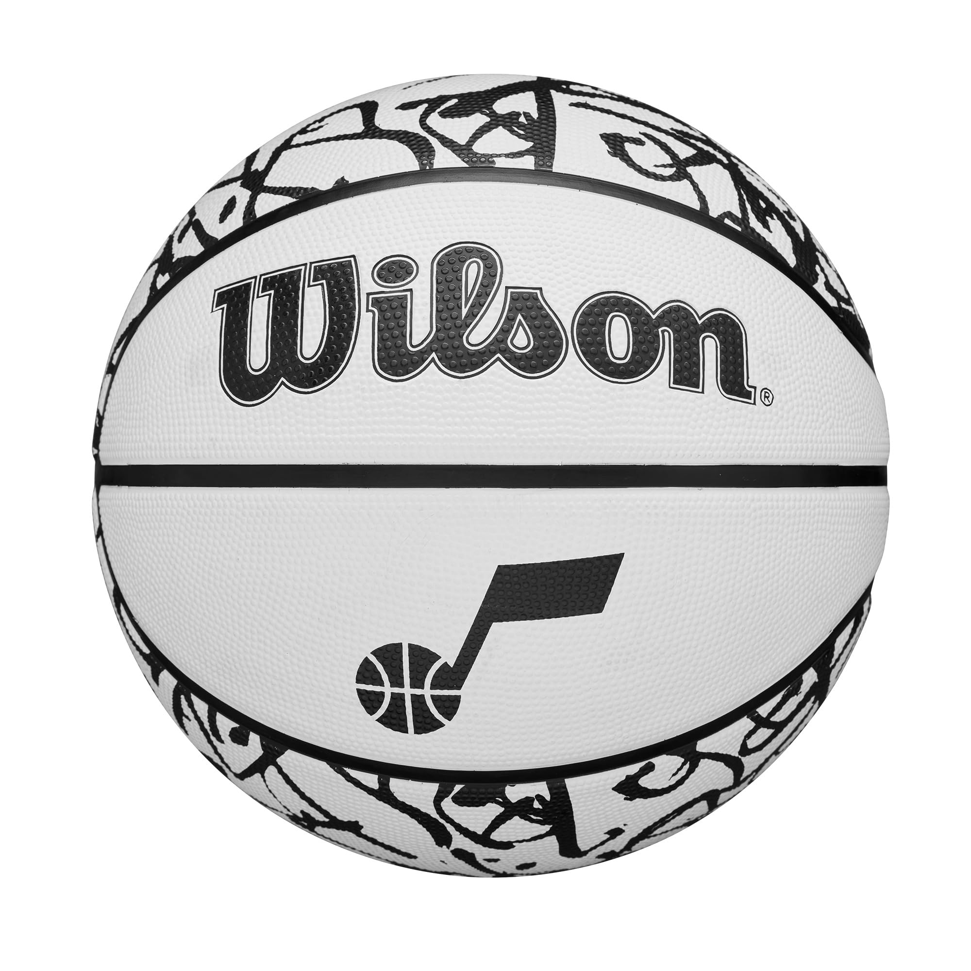 Wilson Nba Team Graffiti Basketball - Utah Jazz, Size 7-29.5''