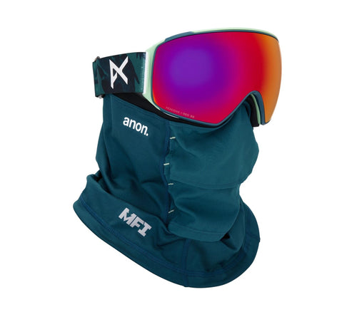 Anon M4 Toric Snow Goggles + Bonus Lens + MFI Face Mask (Frame: Family Tree, Lens: Perceive Sunny Red, Spare Lens:Cloudy Burst)