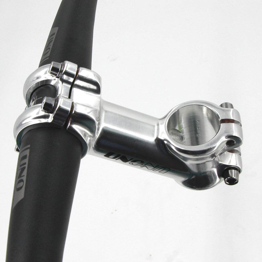Meische 31.8 Stem 90Mm Mountain Bike Stem, 35 Degree Bicycle Stem Riser Short Handlebar Stem For Mtb, Road Bike, Bmx(Glossy Silv