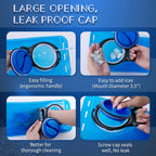 Hydration Bladder, 3L Water Bladder Leak Proof Bpa Free Water Reservoir Replacement For Backpack 3 Liter Hydration Bladder Pack