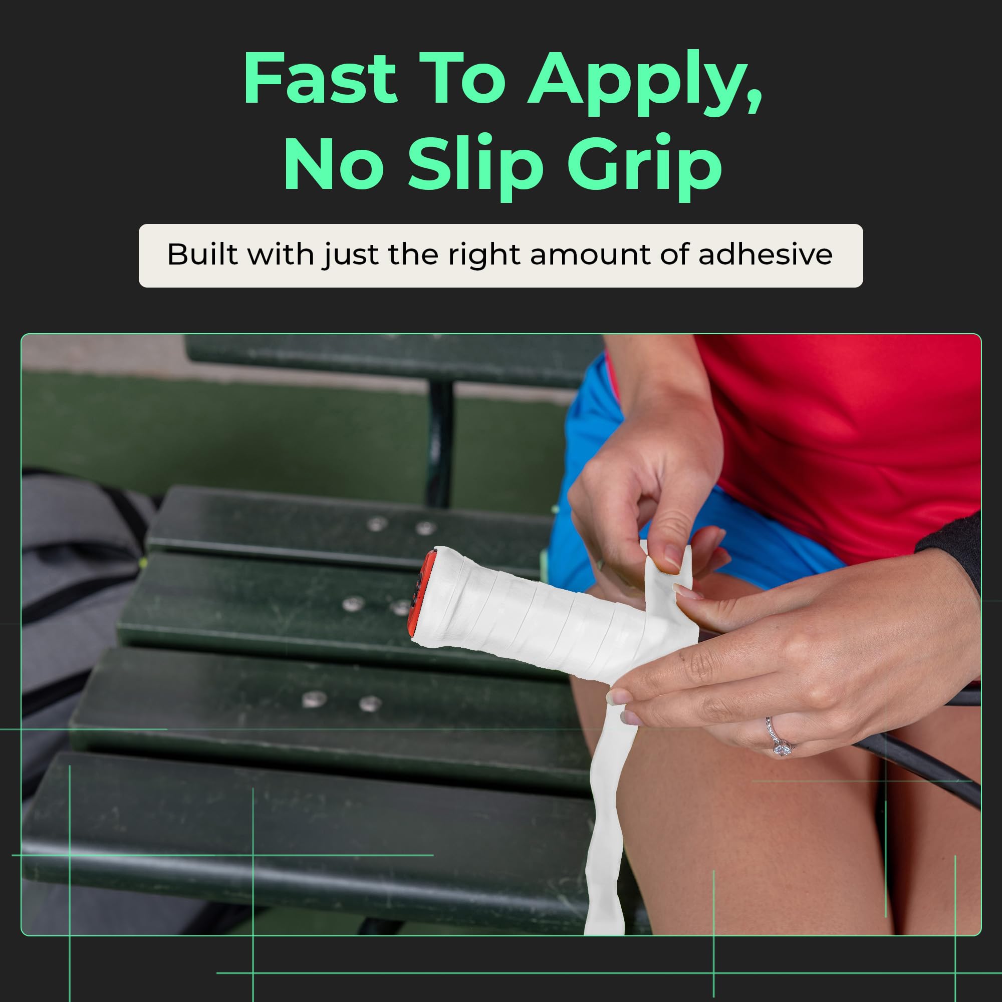 Adv Maxtac Tacky Tennis Overgrip - 12 Pack Extremely Sticky Non-Slip Tennis Grips Overgrip - Razor-Thin & Easy To Use Pro Tennis