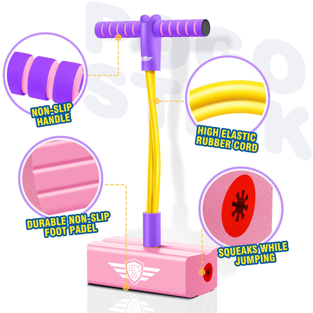 Gifts For 3-12 Year Old Boys Girls, Foam Pogo Jumper For Kids Outdoor Toys For Kids Ages 4-8 Pogo Stick Girls Toys Cool Toys For