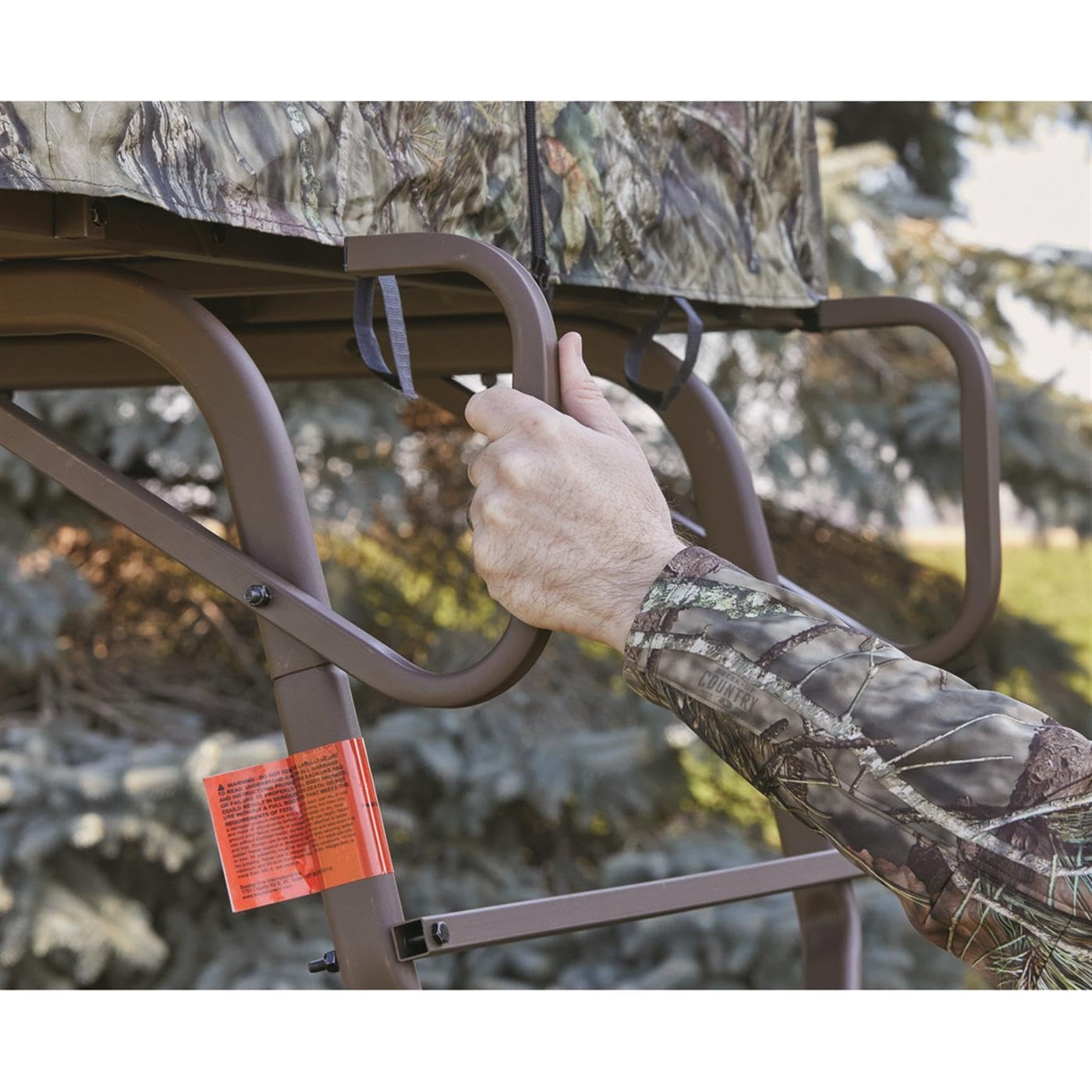 Guide Gear 6 Foot Tripod Hunting Tower Blind, 2-Man Stand Elevated, Hunting Gear Equipment Accessories, 4 By 4