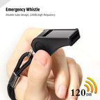 Xxinmoh Whistle With Lanyard For Coaches, Referees, Training, Outdoor Camping Accessories,Dog Whistle, Emergency Survival. (Blac