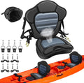 Kayak Seat Thickened Padded Kayak Seat Extra Thick Padded Sit-On-Top Canoe Seat Cushioned - Deluxe Fishing Boat Seat With 4 Pair