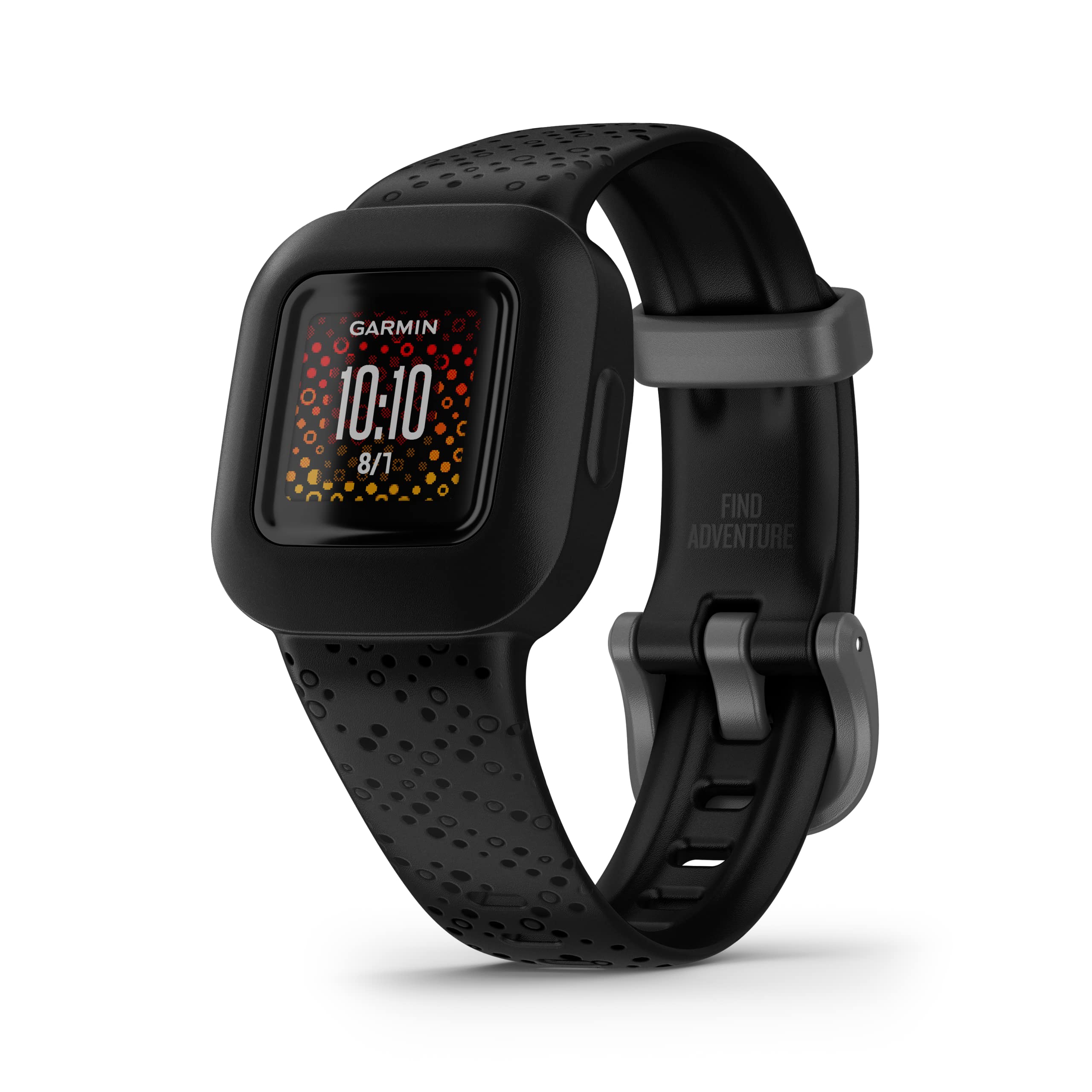 Garmin v  vofit jr. 3 Kids Fitness Tracker, Black Cosmic, Up to 1 Year Battery Life, Swim-Friendly, Activity Unlocks Adventure