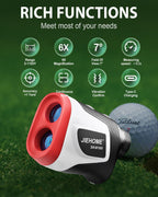 Jiehome Golf Rangefinder With Slope 1100 Yards Laser Rangefinders Golfing Flag Pole Locking Vibration Rechargeable Hunting Range