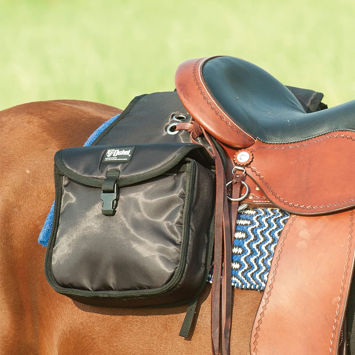 Cashel Rear Standard Saddle Bag, Black
