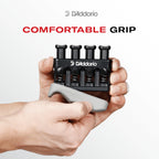 Daddario Accessories Hand Exerciser-Improve Dexterity And Strength In Fingers, Hands, Forearms- Adjust Tension Per Finger- Simul