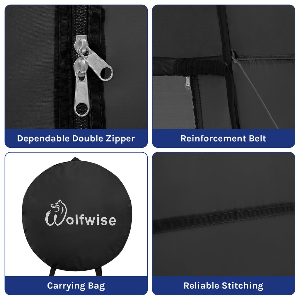 Wolfwise Pop Up Changing Tent For Beach, Camping Portable Shower Tents, Outdoor Privacy Bathroom, Change Dressing Clothes Porta