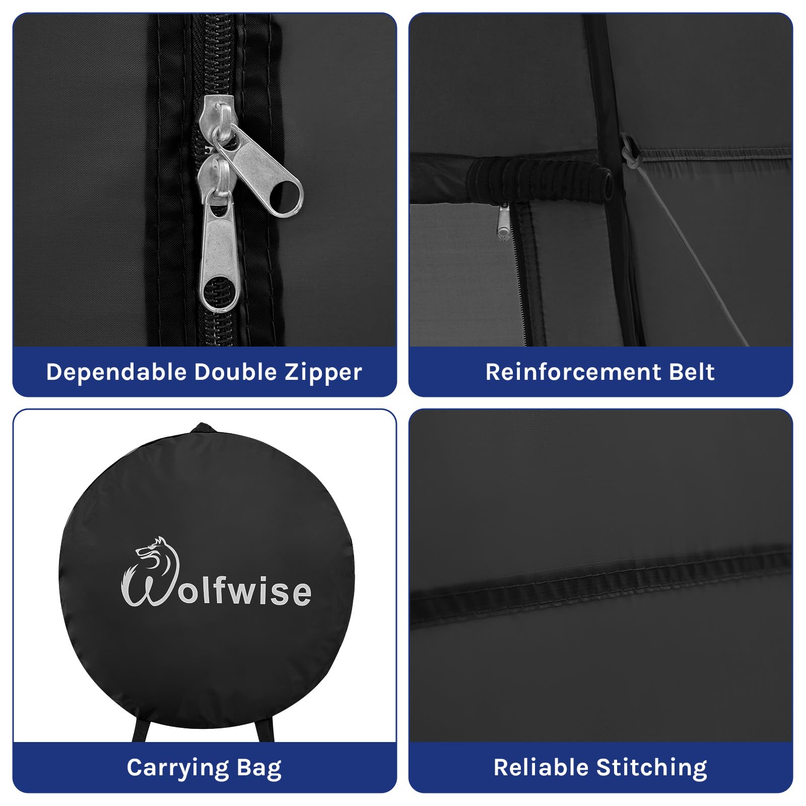 Wolfwise Pop Up Changing Tent For Beach, Camping Portable Shower Tents, Outdoor Privacy Bathroom, Change Dressing Clothes Porta
