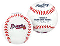 Rawlings | MLB Team Logo Baseball | Atlanta Braves | Official | White