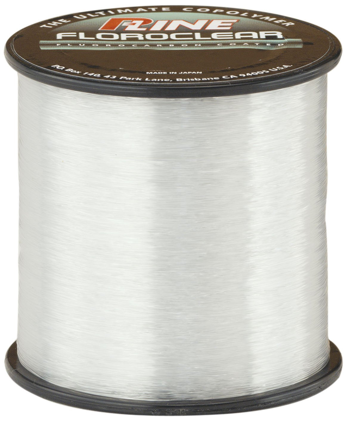 P-Line Floroclear Fluorocarbon Coated Low Memory Copolymer 1/4lb Spool, 15lb-600yd, Clear, 15-Pound, 600-Yard