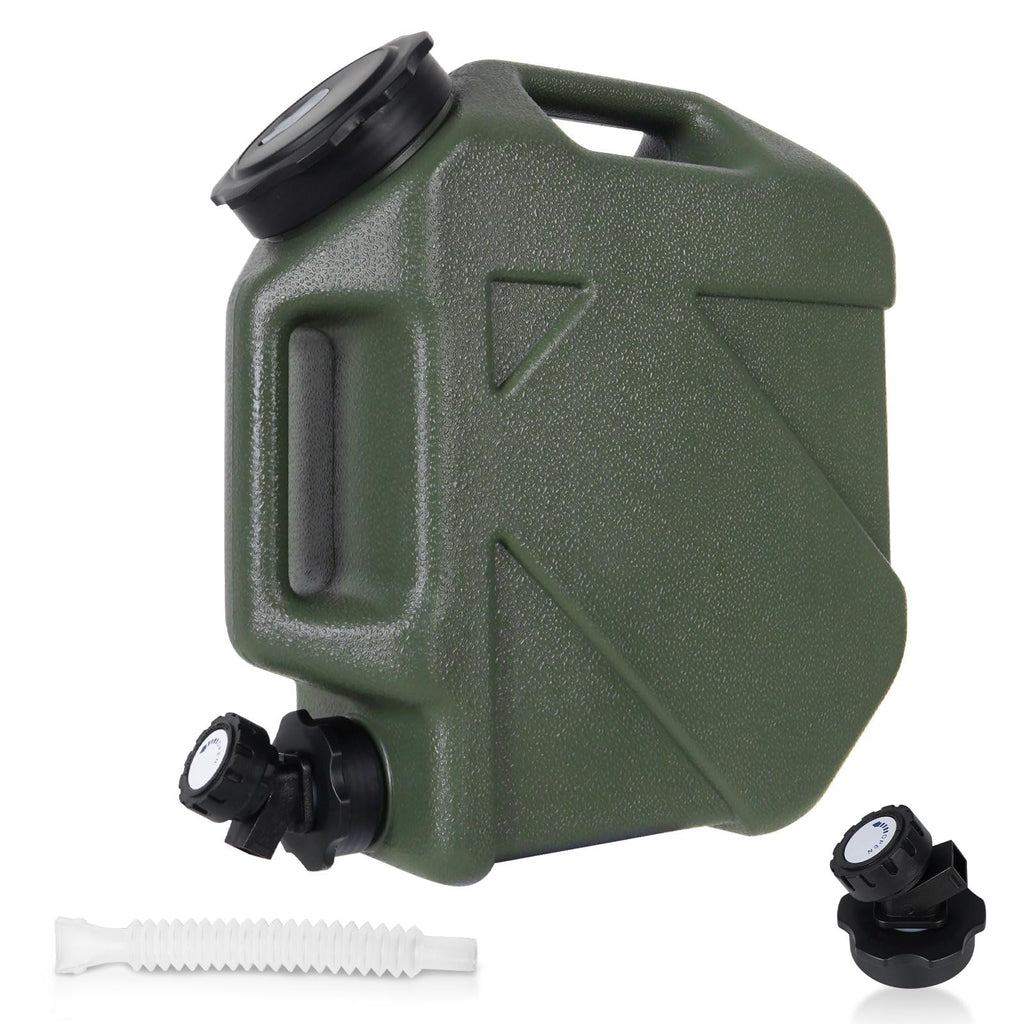 Digury Camping Water Jug - 2.6 Gallon Bpa Free Water Storage With Spigot, No Leakage Portable Emergency Tank Canteens For Outdoo
