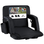 Sportneer Stadium Seats For Bleachers, Bleacher Chairs With Back And Cushion Bleacher Seats With Back Support Padded Stadium Cha