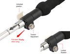 A Alafen Aluminum Collapsible Ultralight Travel Trekking Hiking Pole For Men And Women Silver