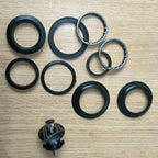 Farbetter 1-1/8'' Heavy Duty Headset Top Cap Bearings, 34Mm/ 44Mm Diameter Threadless Stem Tapered Sealed Bmx Bearing Nuts (44Mm
