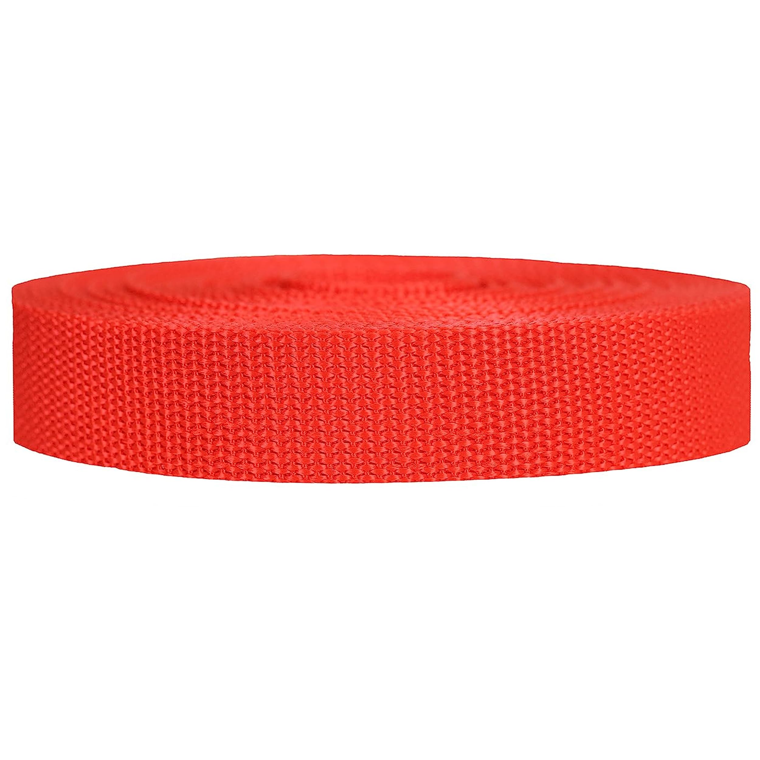 Strapworks Heavyweight Polypropylene Webbing - Heavy Duty Poly Strapping For Outdoor Diy Gear Repair, 1 Inch X 25 Yards - Blood 