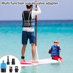 Inflatable Sup Pump Adaptor, Paddle Board Sup Valve Adapter With 9 Standard Conventional Air Pump Adapter For Inflatables, Paddl