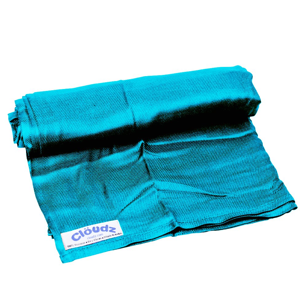Cloudz Cozy Compact Airplane Travel Blanket For Your Flight, Car, Camping, Home Or Comforting Warmth Anywhere! - Sky Blue