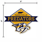 Rico Industries Nhl Nashville Predators Diamond Shape Cut Pennant - Home And Living Room D  Cor - Soft Felt Ez To Hang