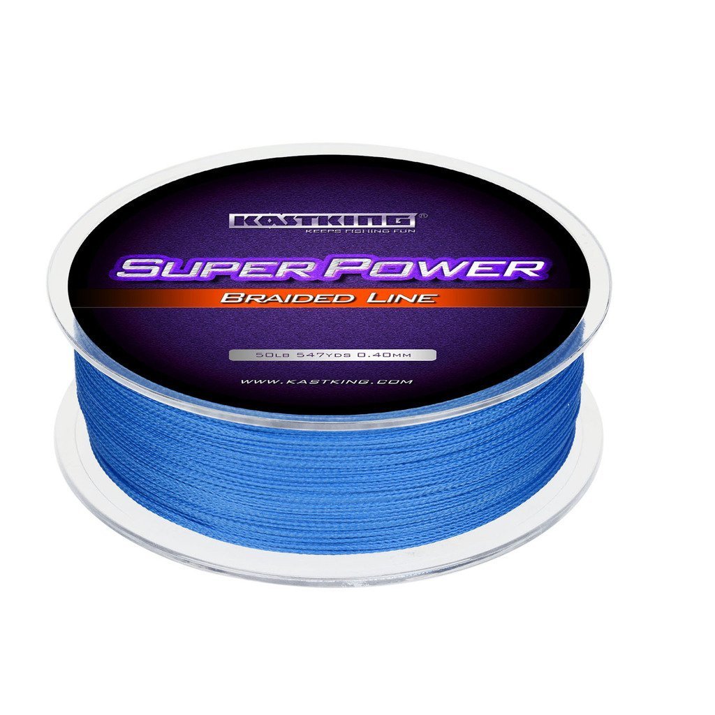Kastking Superpower Braided Fishing Line,Ocean Blue,40 Lb,547 Yds