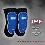 Combat Sports MMA Advanced IMF Tech Knee Pads - Injected Molded Foam, Leather Striking Surface, Neoprene Sleeve Support (Regular