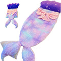 Nalexmi Mermaid Sleeping Bag, Girl Mermaid, Slumber Bags for Kids, Children Animal Sleeping Bags, Size 63''*24''(Mermaid, Purple