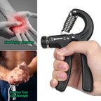 Niyikow Grip Strength Trainer, Hand Grip Strengthener, Adjustable Resistance 22-132Lbs (10-60Kg), Non-Slip Gripper, Perfect For